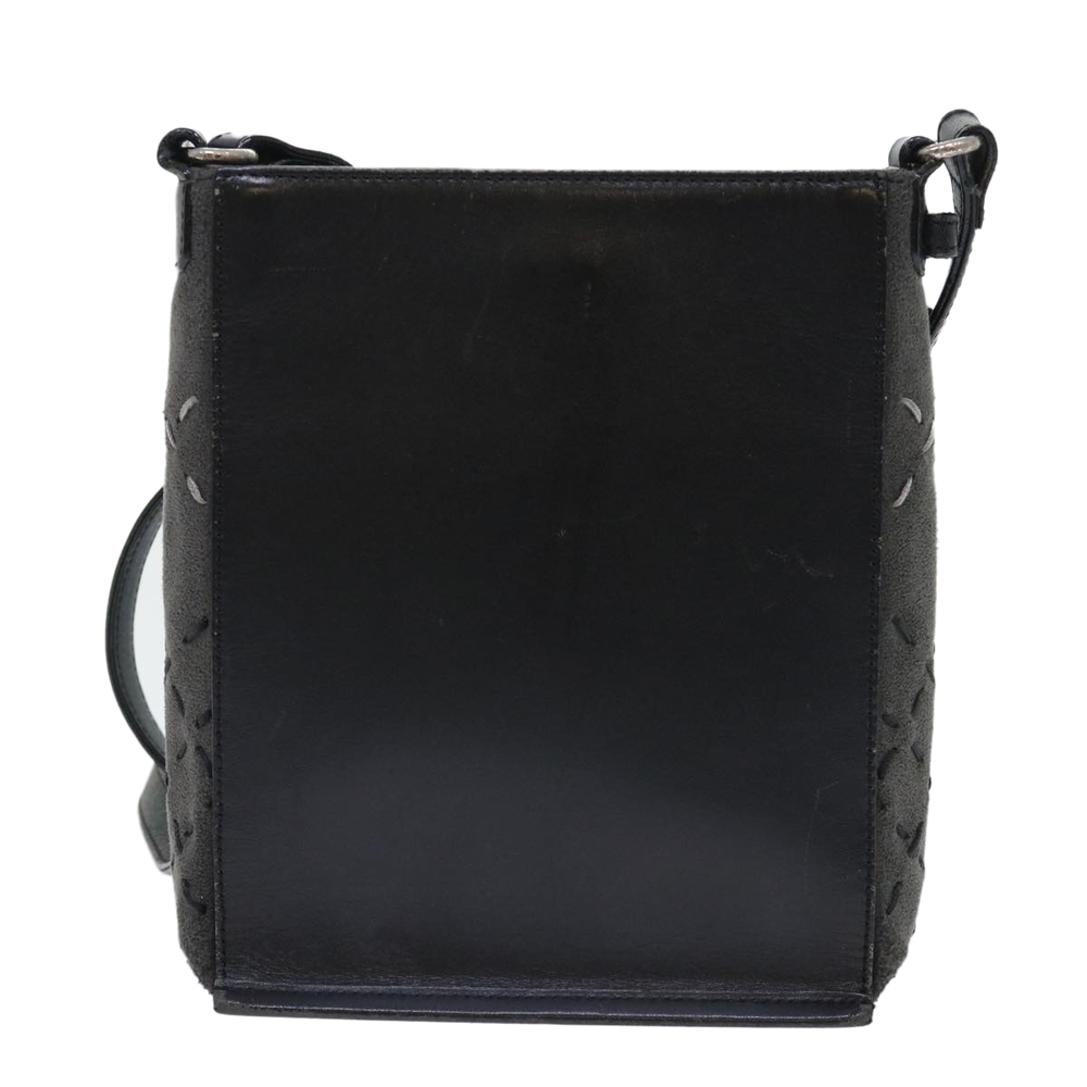 BURBERRY Shoulder Bag Leather Suede Black Auth bs7703 - Picture 2 of 16